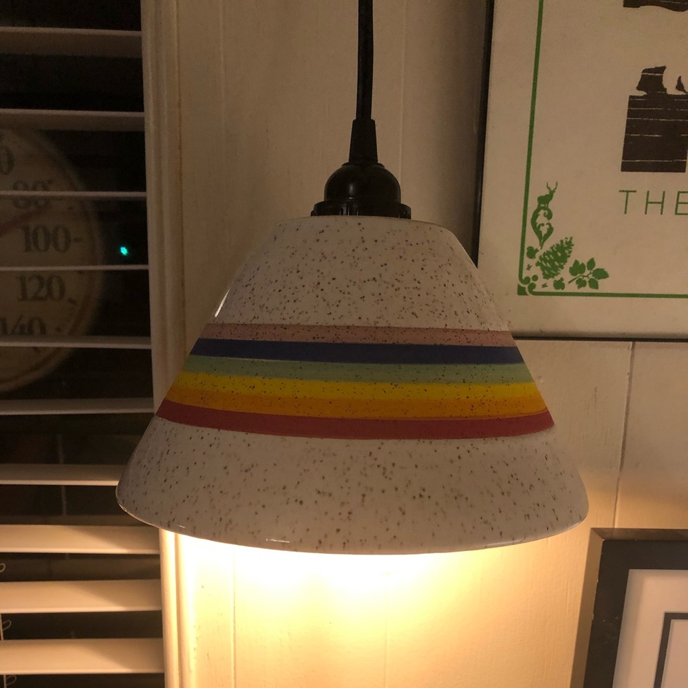🆕 Handmade Rainbow Pride Hanging Lamp